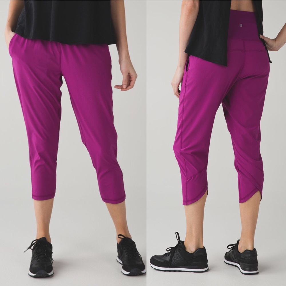Lululemon Tranquil Crop Pant Royal Plum Size 4